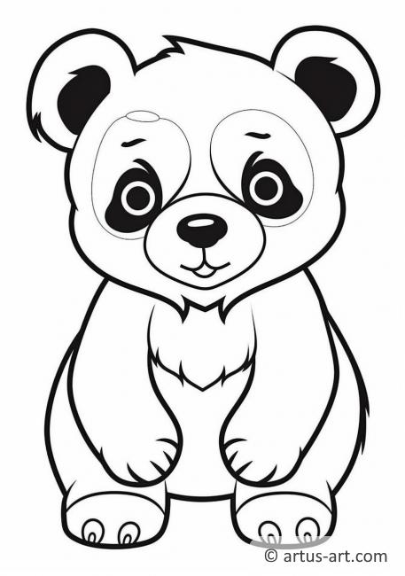 Page de coloriage de l'ours noir d'Asie